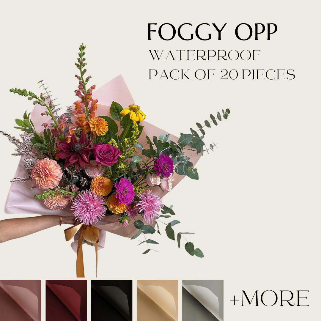 20 pcs Foggy Waterproof Wrapping Paper