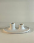 Oval Tiered Ceramic Holder (Pack of 2)
