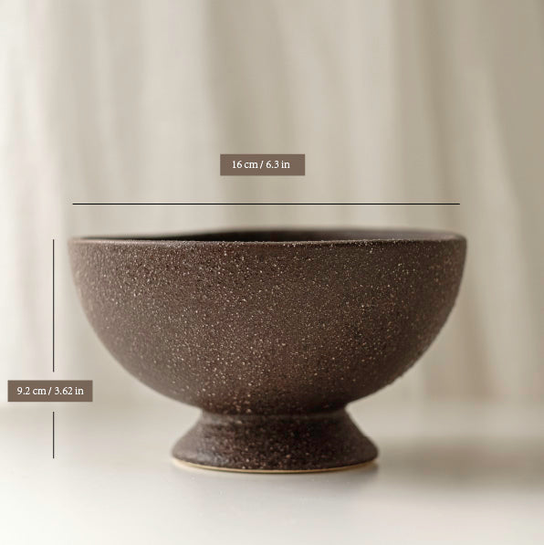 Textured Earthy Ceramic Bowl