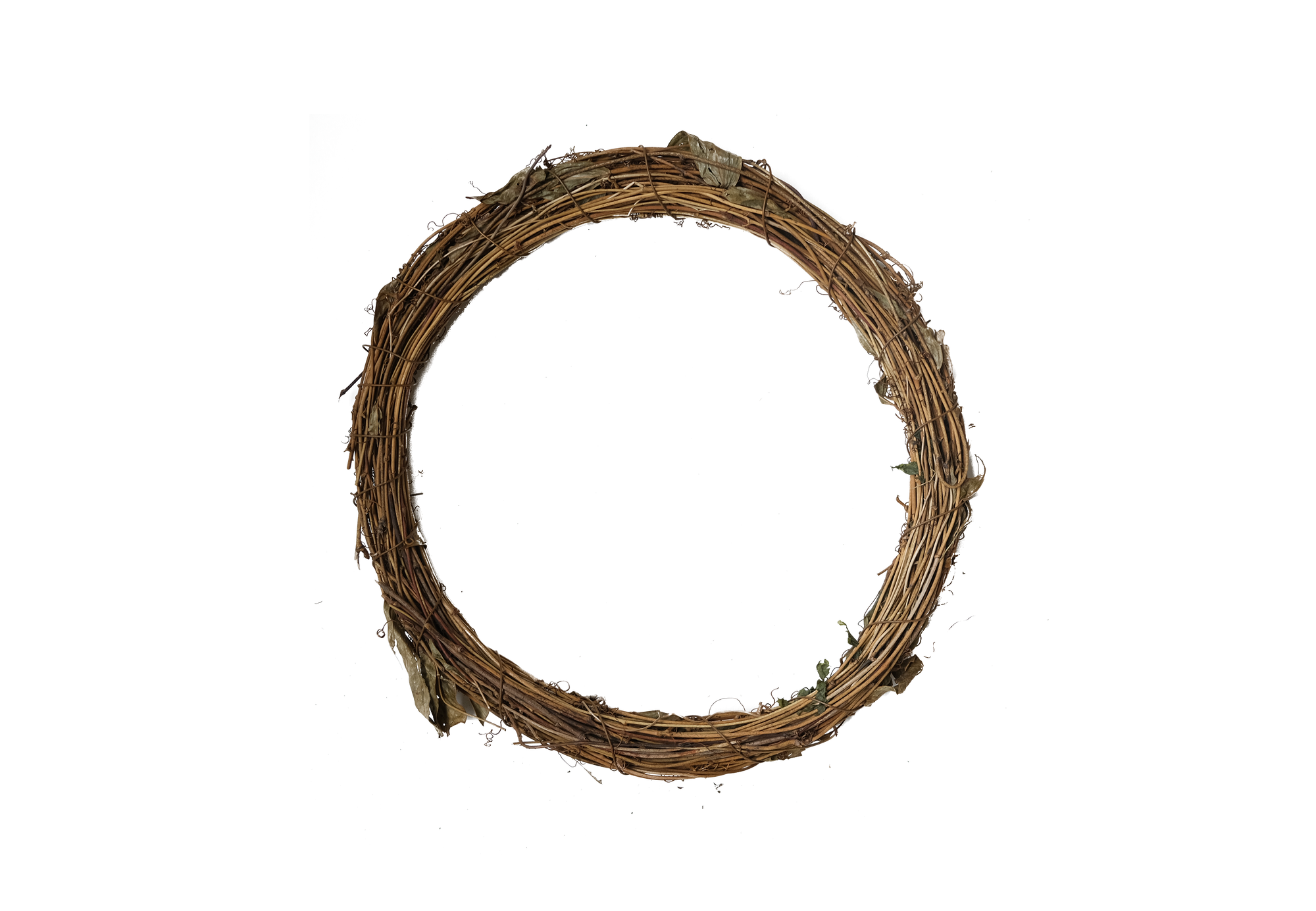 Brown Rattan Wreath