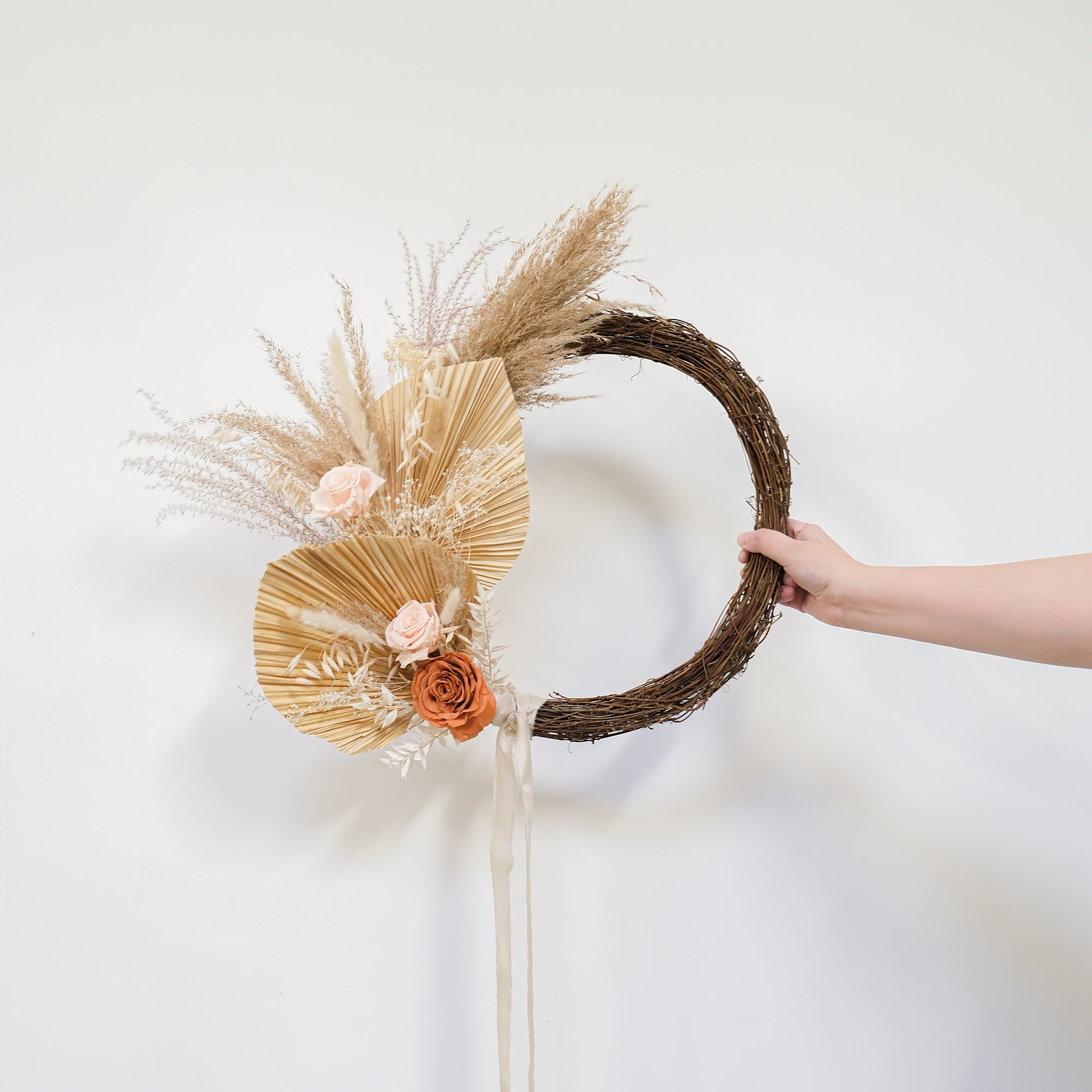 Brown Rattan Wreath