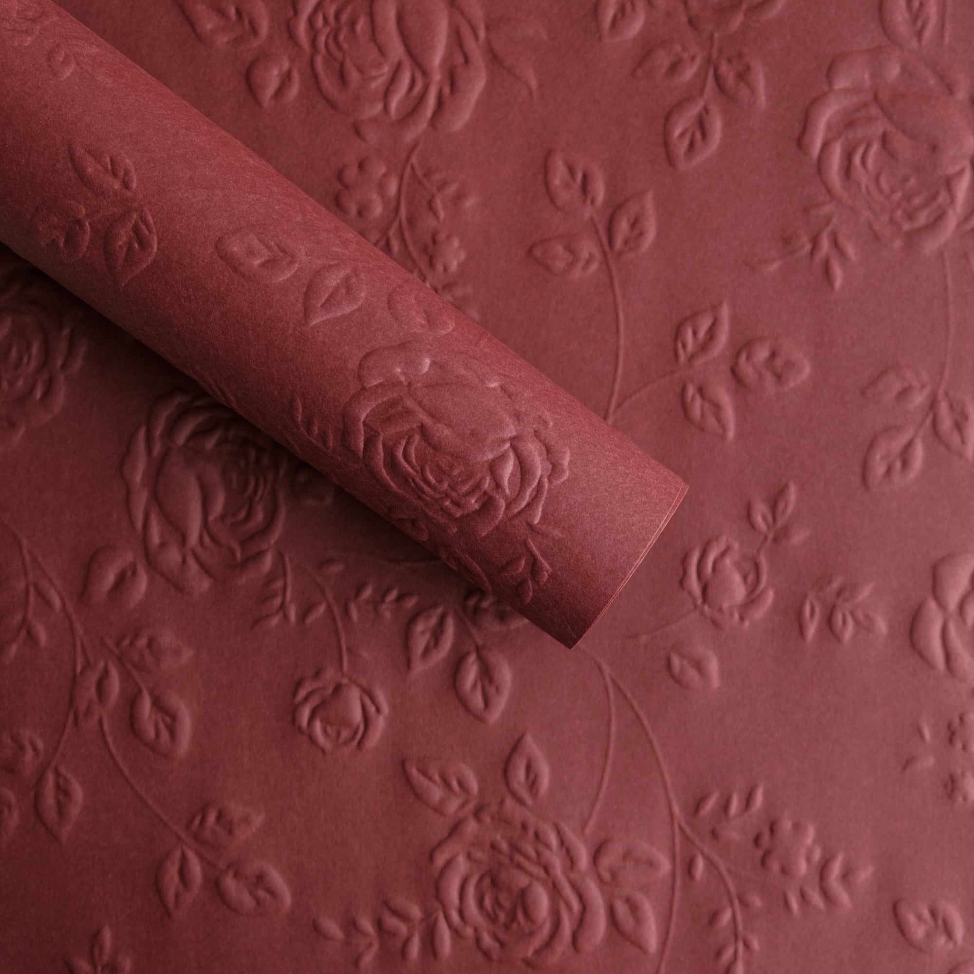 10 pcs Rose Pressed Kraft Wrapping Paper