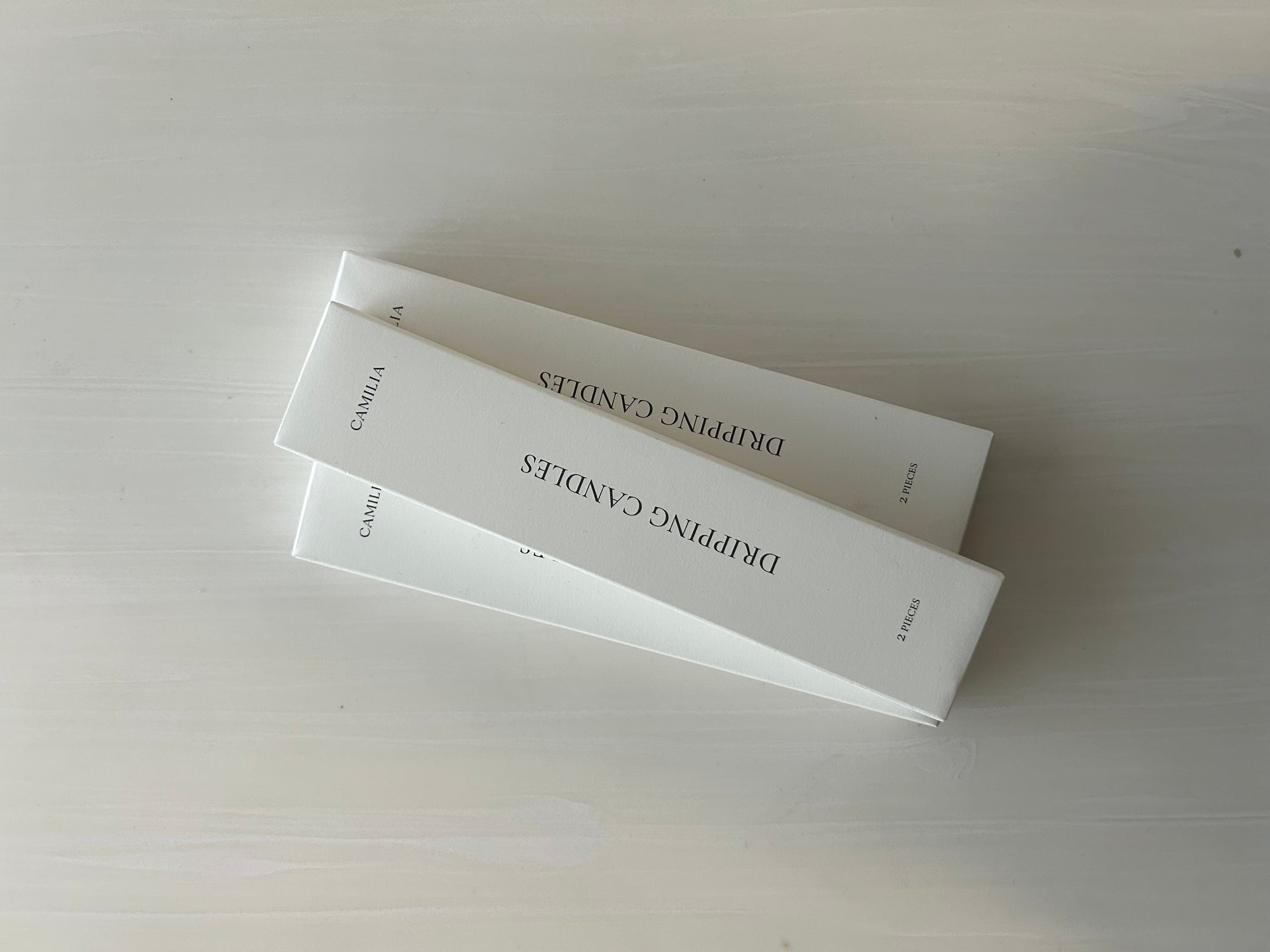 8 inch Premium Bee Wax Dripping Taper Candles 2pcs/pack