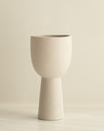 Lotus Pedestal Ceramic Vases