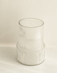 Ridged Glass Vase