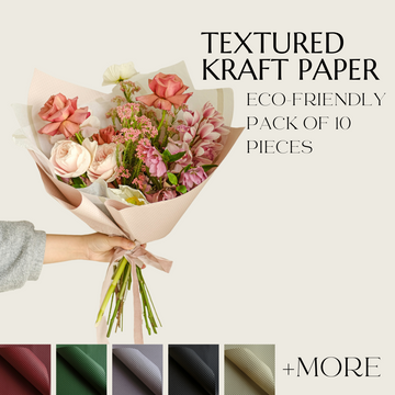 10 pcs Texture Kraft Wrapping Paper