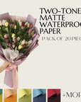 Two-tone Matte Waterproof Wrapping Paper