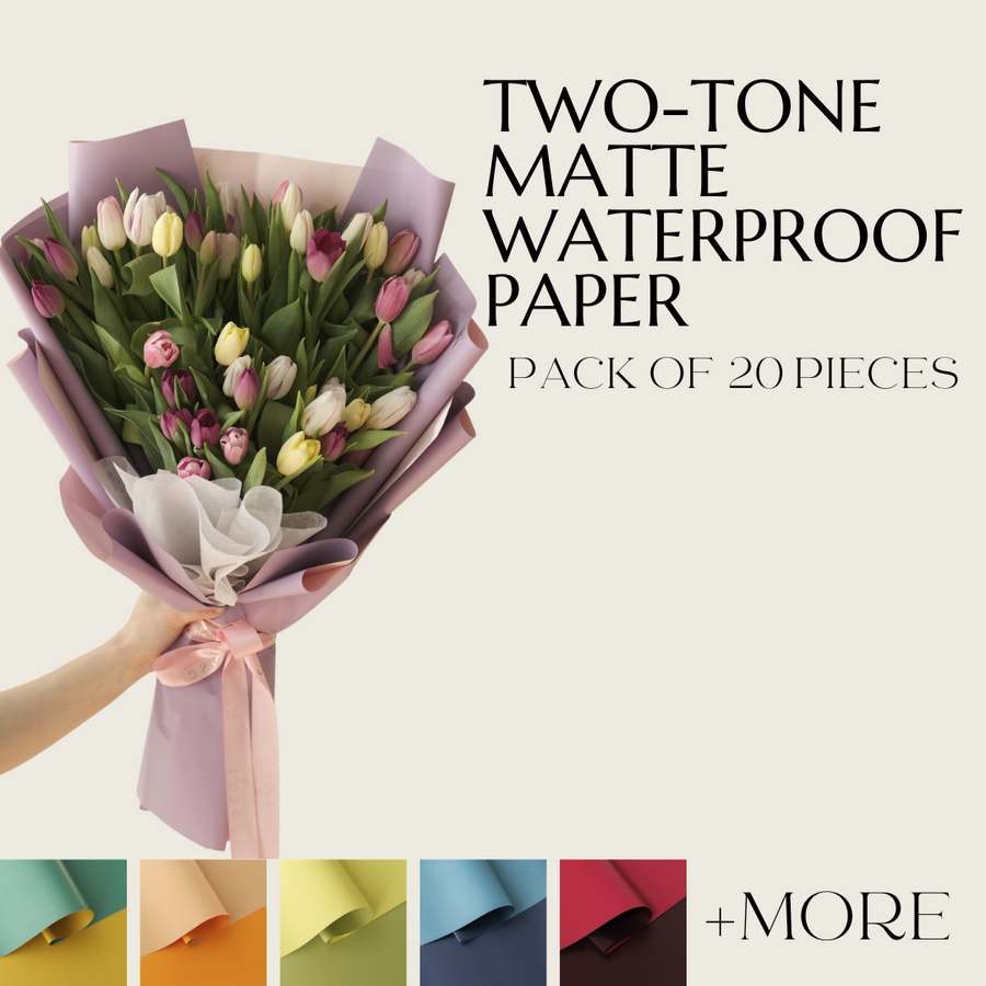Two-tone Matte Waterproof Wrapping Paper