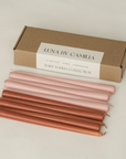 Luna by Camilia 12 inch Taper Candles 10 Pieces/Pack