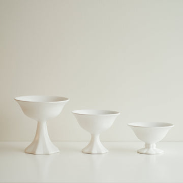 Ceramic Pedestal Bowls