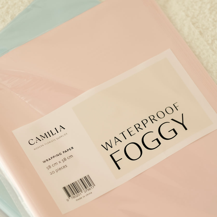 20 pcs Foggy Waterproof Wrapping Paper
