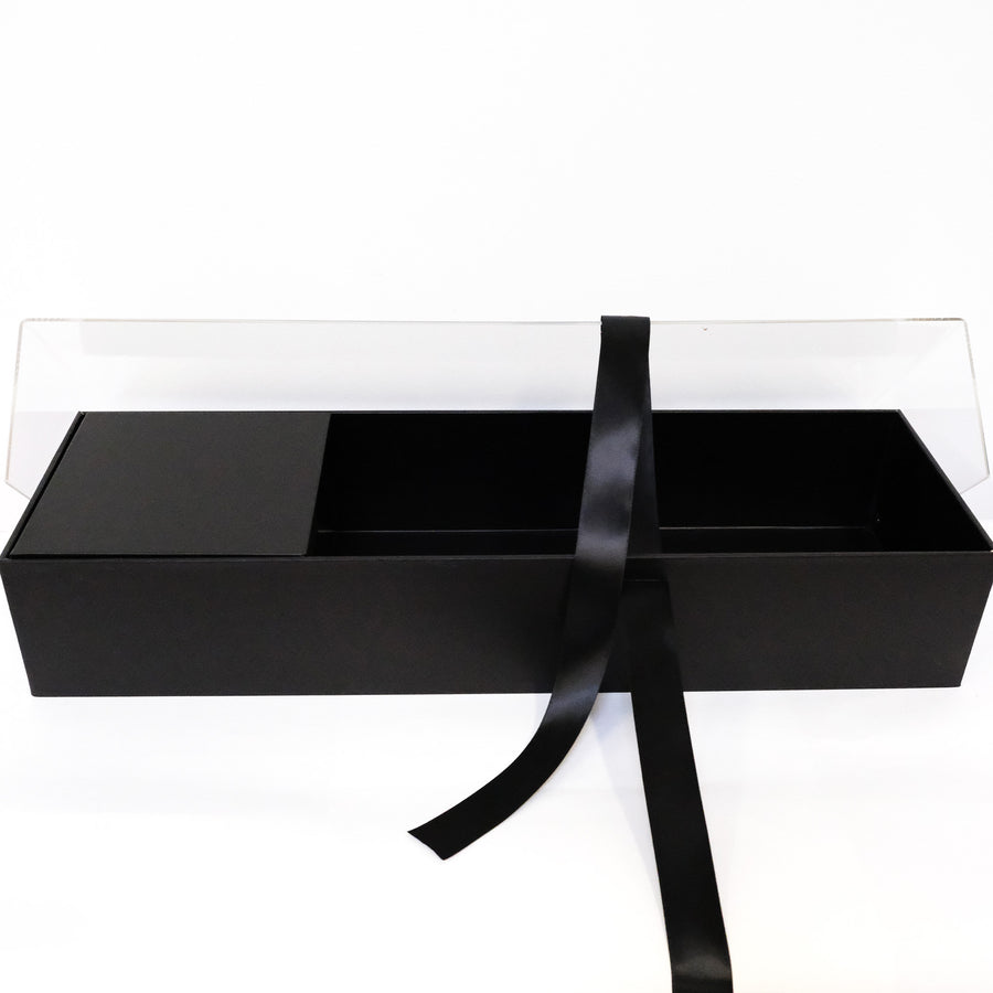 Luxury Long Flower Box with Acrylic Cover