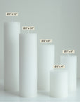 Classic White Pillar Candles