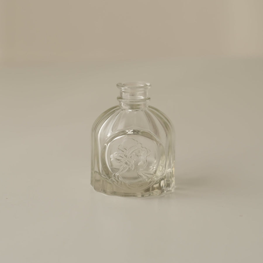 Small Glass Bud with Ribbed Texture