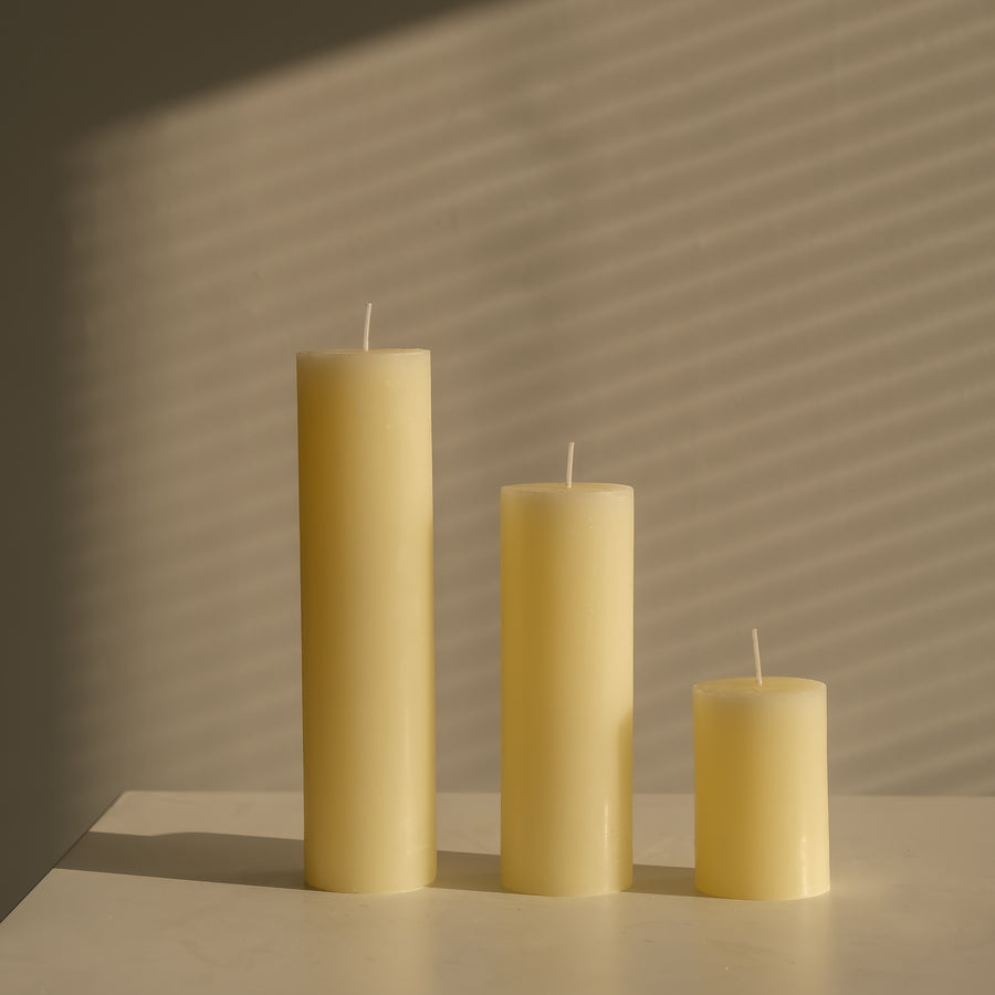 Classic Ivory Pillar Candles
